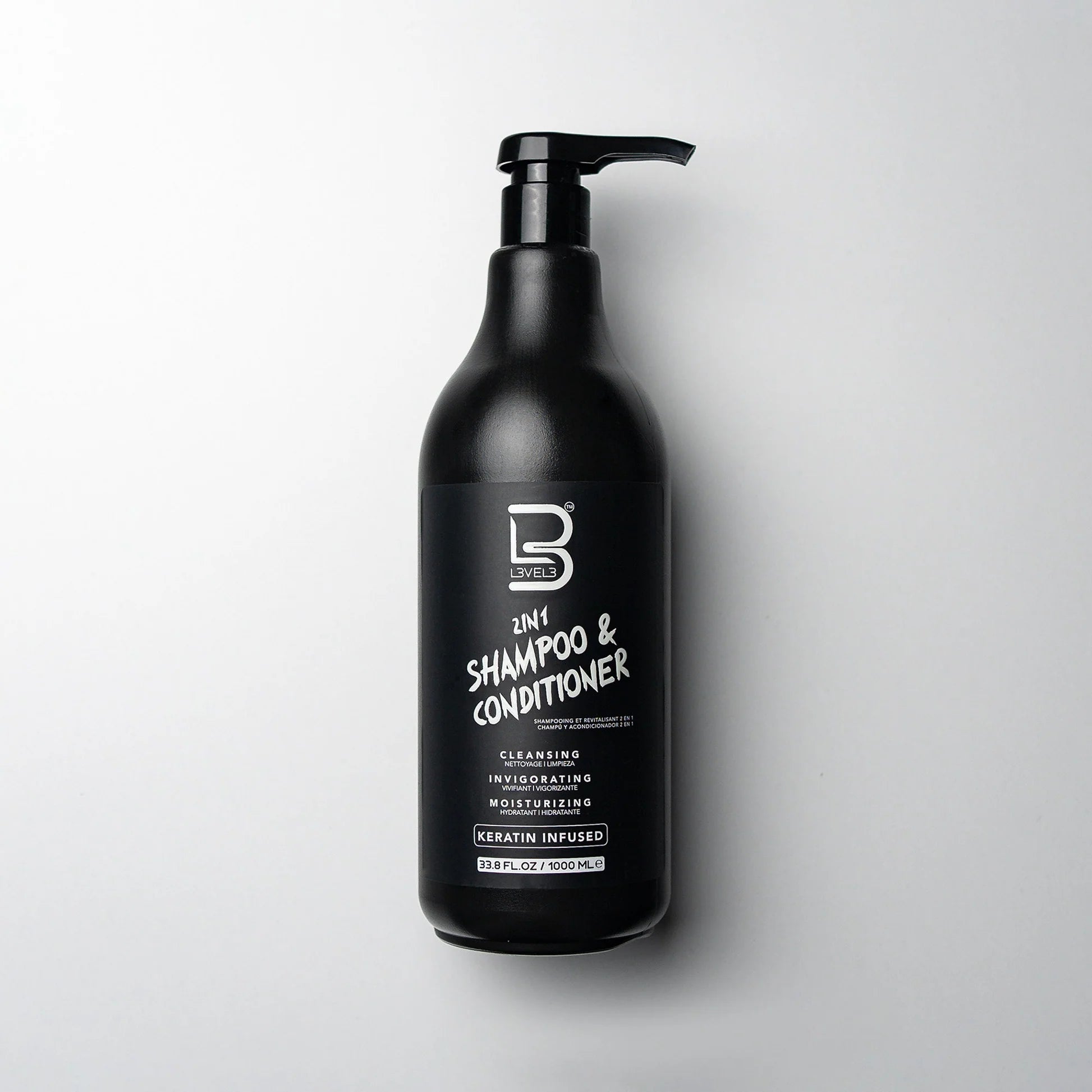 L3vel 3 2 in 1 Shampoo And Conditioner With Keratin 1L