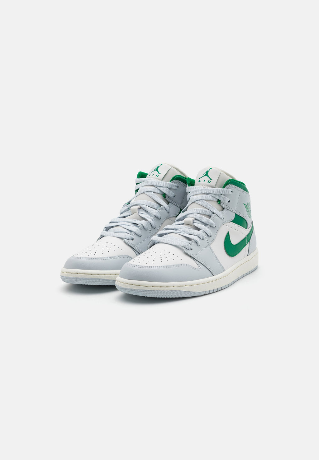 Air Jordan 1 Mid White Pure Platinum Pine Green (GS)