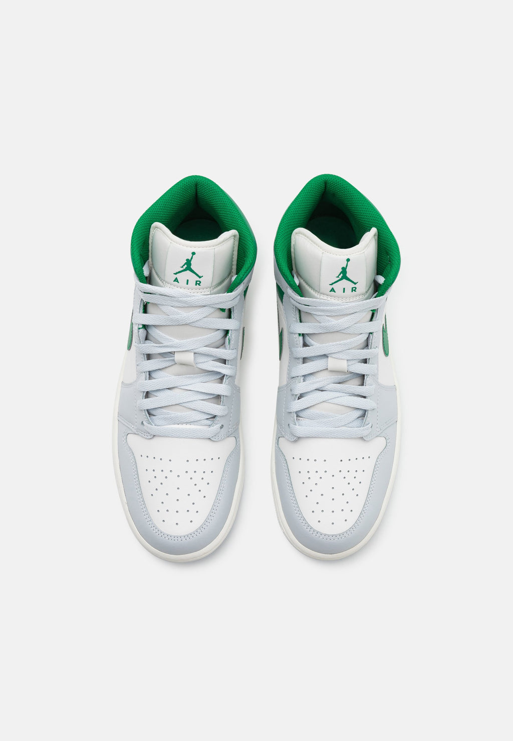 Air Jordan 1 Mid White Pure Platinum Pine Green (GS)