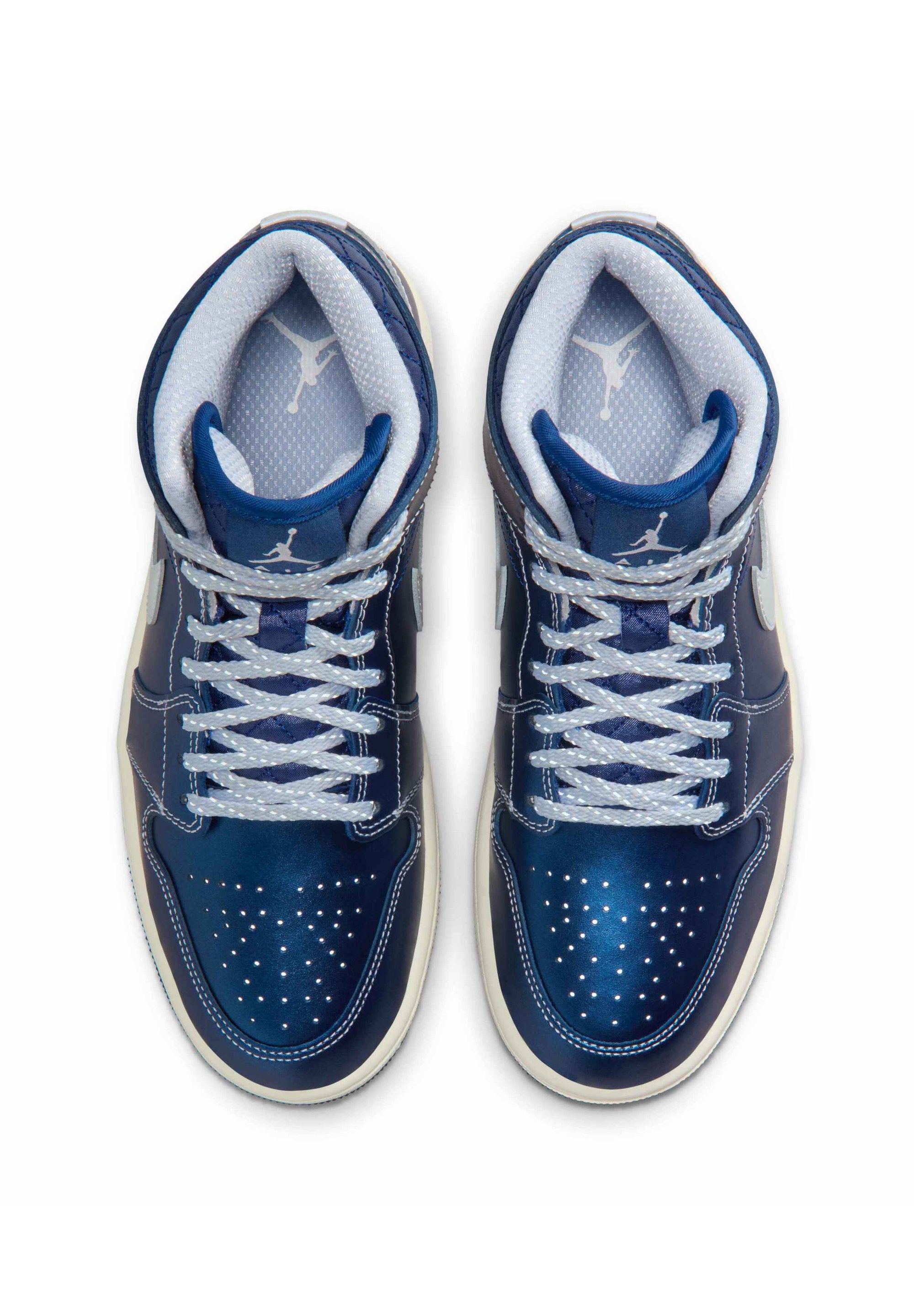 Jordan 1 Mid SE Metallic Blue Quilted (Women's)