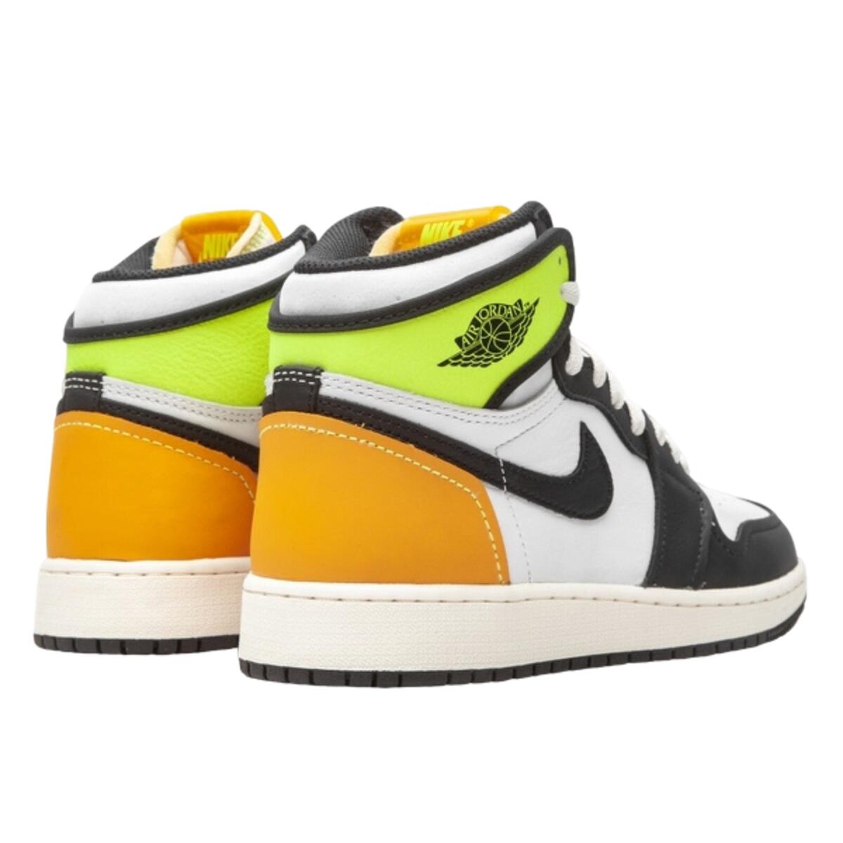 Jordan 1 Retro High G White University Gold Volt Black