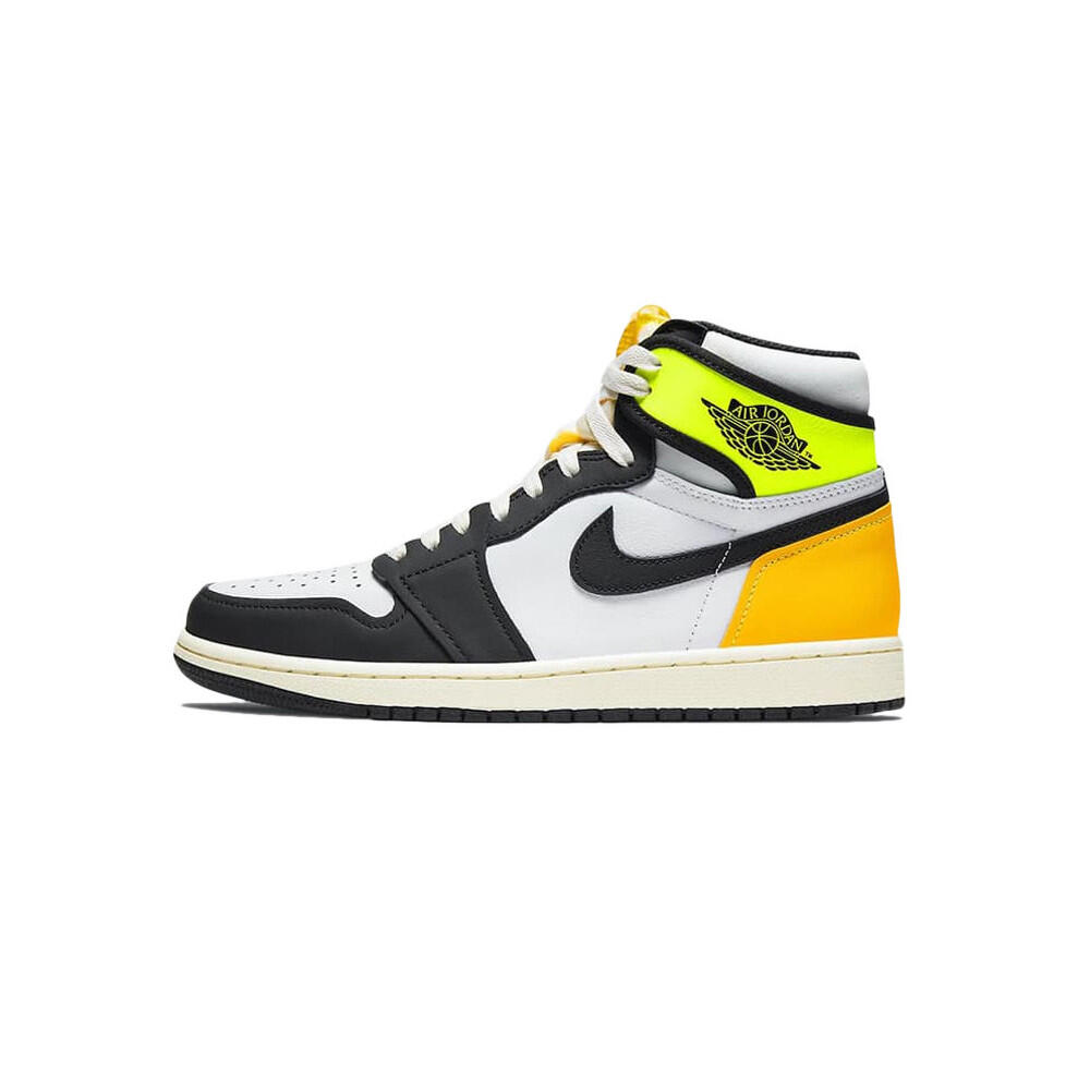 Jordan 1 Retro High G White University Gold Volt Black