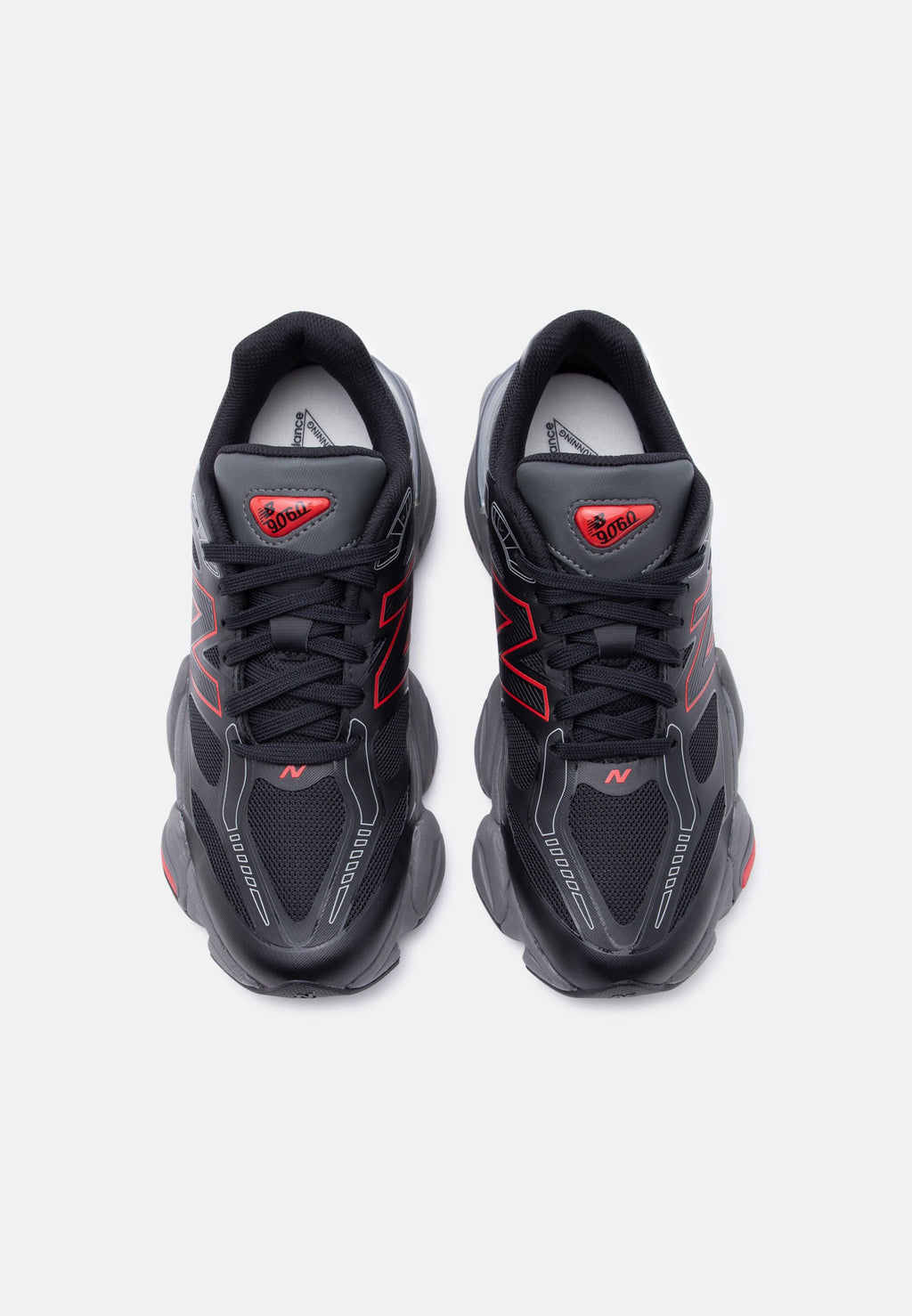 New Balance 9060 Black/Fire Cracker
