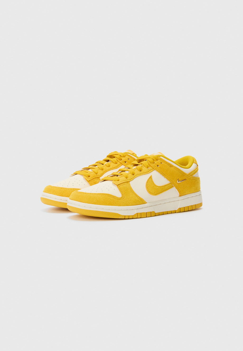 Nike Dunk Low Dark Sulfur Gold Mini Swoosh (Women's)