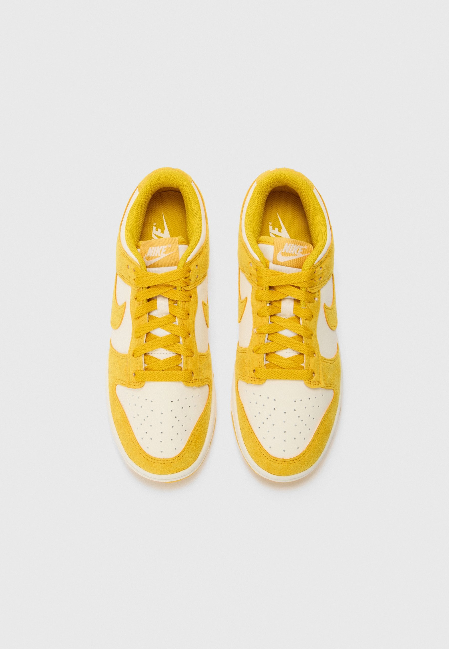 Nike Dunk Low Dark Sulfur Gold Mini Swoosh (Women's)