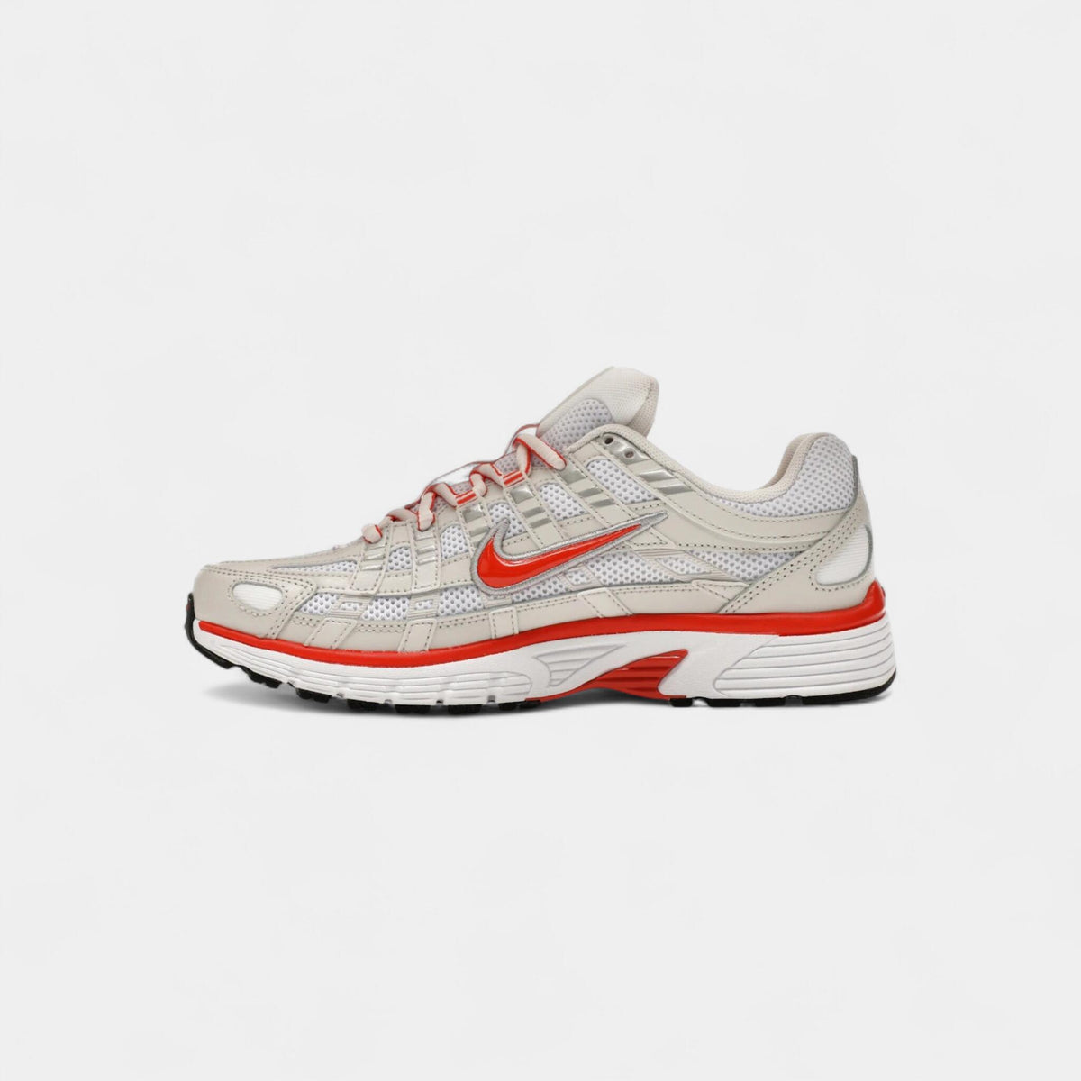Nike P-6000 White Platinum Tint Black Picante Red (Women's)